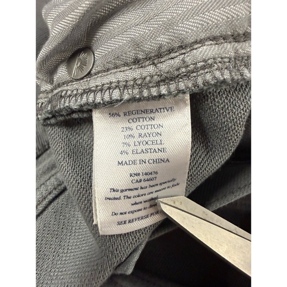 Faherty Stretch Terry 5 Pocket Pants Men's 38x32 Gray EUC - Picture 8 of 13